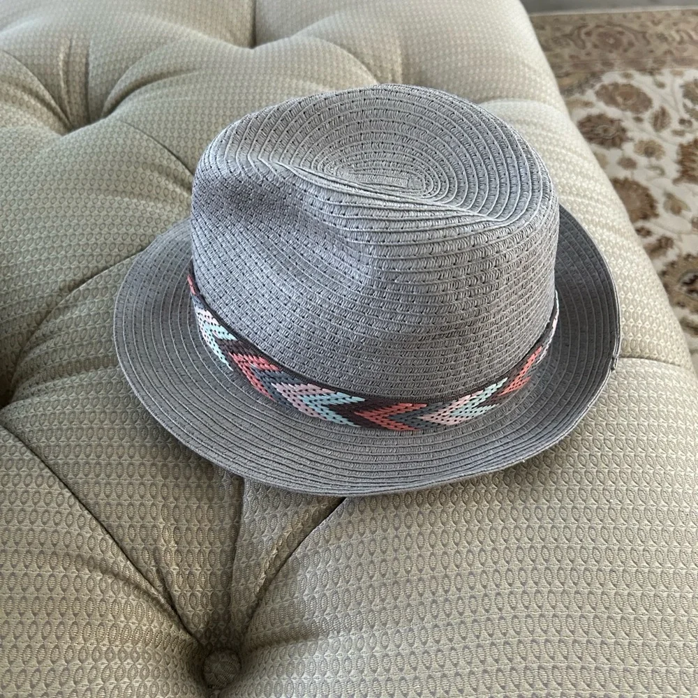 Eugenia Kim X Anthropology Fedora Hat with multi colored band